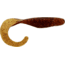 Bass Assassin Lures Curly Shad, 4in, 10 per Pack, Rootbeer/Red Glitter, 4, CSA26401