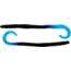 Bass Assassin Lures Worm, 6in, 15 per Pack, Black/Blue Glitter Tail, 6, BA6405