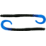 Bass Assassin Lures Worm, 6in, 15 per Pack, Black/Blue Tail, 6, BA6200