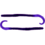 Bass Assassin Lures Worm, 6in, 15 per Pack, Grape, 6, BA6102