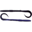 Bass Assassin Lures Worm, 7.5in, 15 per Pack, Black Grape Shad, 7.5, BA8302