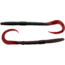 Bass Assassin Lures Worm, 7.5in, 15 per Pack, Red Shad/Green Glitter, 7.5, BA8316