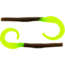 Bass Assassin Lures Worm, 8in, 12 per Pack, Pumpkinseed/Chart Tail, 8, BA12215