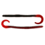 Bass Assassin Lures Worm, 8in, 12 per Pack, Red Glitter Belly, 8, BA12500