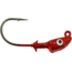 Bass Assassin Pro Elite Jigheads, 3/8 oz, Hook 3/0, 3 per Pack, Red/Copper Flake, 3/8 oz, PEJ38013