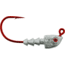 Bass Assassin Red Hook Jigheads, 1/4 oz, Hook 4/0, 4/Pack, Lead/Red Eye, 1/4 oz, RJA63101