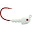 Bass Assassin Red Hook Jigheads, 1/4 oz, Hook 4/0, 4/Pack, White, 1/4 oz, RJA63103