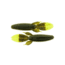 Bass Assassin Skunk Ape 4-1/4in 7 ct Green Pumpkin Chart. Silver Glitter, SKA4557