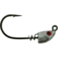Bass Assassin Spring Lock Jigheads, 1/16 oz, Hook 2/0, 3 per Pack, Lead/Red Eye, 1/16 oz, SLJA71001