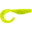 Bass Assassin Walleye Assassin Curly Shad, 4in, 10 per Pack, Chartreuse Silver Glitter, 4, WC33452