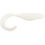 Bass Assassin Walleye Assassin Curly Shad, 4in, 10 per Pack, White, 4, WC33108