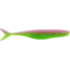 Bass Assassin Walleye Assassin Split Tail Shad, 4in, 10 per Pack, Electric Chicken, 4, WST43376