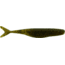 Bass Assassin Walleye Assassin Split Tail Shad, 4in, 10 per Pack, Green Pumpkin, 4, WST43458
