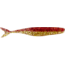 Bass Assassin Walleye Assassin Split Tail Shad, 4in, 10 per Pack, Red/Gold Shiner, 4, WST43380