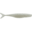 Bass Assassin Walleye Assassin Split Tail Shad, 4in, 10 per Pack, Snow Storm, 4, WST43438