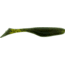 Bass Assassin Walleye Assassin Turbo Shad, 4in, 10 per Pack, Avocado/Red Glitter, 4, WA32434