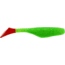 Bass Assassin Walleye Assassin Turbo Shad, 4in, 10 per Pack, Chart Silver Gl/Red Tail, 4, WA32233