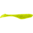 Bass Assassin Walleye Assassin Turbo Shad, 4in, 10 per Pack, Chartreuse/Silver Glitter, 4, WA32452