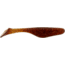 Bass Assassin Walleye Assassin Turbo Shad, 4in, 10 per Pack, Rootbeer/Red Glitter, 4, WA32401