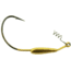 Bass Assassin Weighted Swim Hook, 5/0 Hook, Gold, 1/4oz, 3/per Pack, SWIM14125