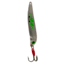 Bay de Noc Flutter Laker Taker Spoon, 4in, Floating, 1/4oz, Silver Green, 9016-SCH