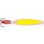 Swedish Pimple Jigging Lure, 1/10 oz, 1 in, Fluorescent Yellow/Gold, 2FYG