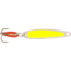 Swedish Pimple Jigging Lure, 1/10 oz, 1 in, Fluorescent Yellow/Nickel, 2FYN
