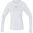 GOREWEAR Womens M WINDSTOPPERR Base Layer Thermo Long Sleeve Shirt in Light Grey/White Medium 8-10 Slim fit 9DF48C27, 100321-9201-40