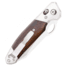 Bear and Son Knives Slide Lock Folding Knife, 3.38in, D2 Tool Steel, Cocobola Wood Handle w/ Pocket Clip, CB10N