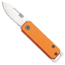 Bear and Son Knives Slip Joint Folding Knife, 1.5in, High Carbon Stainless Steel, Drop Point, Aluminum Handle, Orange, 109OR