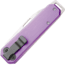 Bear and Son Knives Slip Joint Folding Knife w/ Clip, 2.38in, High Carbon Stainless Steel, Drop Point, Aluminum Handle, Purple, 110PL