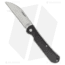 Bear and Son Knives Wharncliffe Folding Knife, 3.25in, D2, Wharncliffe Blade, Carbon Fiber Black Handle, Steel/Black, 7.75in, BHQ-198002