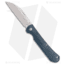 Bear and Son Knives Wharncliffe Folding Knife, 3.25in, D2, Wharncliffe Blade, Micarta Blue Handle, Steel/Blue, 7.75in, BHQ-196293
