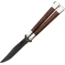 Bear &amp; Son Cutlery Butterfly Black Folding Knife,Clip,Black Titanium,Cocobolo Wood Handle BCCB17