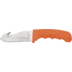 Bear &amp; Son Guthook Hunter Fixed Blade Knife, partially serrated SS guthook Blade, Blaze orange Kraton Handle BC444SROR