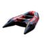Beluga Boats 12 Feet Inflatable Boat, 6 Person, Red/Black K-12RFDRED