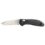 Benchmade Griptillian Tanto Folding Knife, Combo Edge, Satin Blade, Black Handle 553S