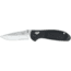 Benchmade Mini-Griptilian Folding Knife, Combo Edge, Satin Blade, Black Handle 556S