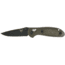 Benchmade Mini-Griptilian Folding Knife, Plain Edge, BK Blade, Olive Drab Handle 556BKOD