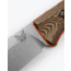 Benchmade Saddle Mountain Skinner Fixed Blade Knife, 4.2in, CPM-S90V Stainless Steel, Drop Point Blade, Richlite G10, Orange Base Layer Handle, 15002-1