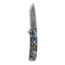 Benchmade Tengu Flipper Liner Lock AO Folding Knife By Jared Oeser, 2.77in Damasteel Tanto Blade, Carbon Fiber With Inlay Handle, 601-211