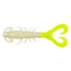 Berkley Gulp! Saltwater Mantis Shrimp Soft Bait, 3in, Pearl White/Chartreuse, 1278879
