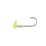 Berkley Half Head Jigs, Hook Size 1, Tackle Size 1/16 oz / 1.8g, Chartreuse, 1435324