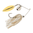 Berkley Power Blade Compact Colorado/Willow Spinnerbait, 1/2oz, White/Silver + Gold, 1570599