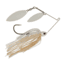 Berkley Power Blade Compact Double Williw Spinnerbait, 1/2oz, White/White + White, 1570654