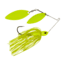 Berkley Power Blade Compact Double Williw Spinnerbait, 3/4oz, Chartreuse/Chartreuse + Chartreuse, 1570666