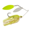 Berkley Power Blade Compact Double Williw Spinnerbait, 3/4oz, White Chartreuse/White + Chartreuse, 1570669