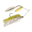 Berkley Power Blade Compact Double Williw Spinnerbait, 3/8oz, E2 Magic/Gold + Silver, 1570628