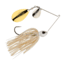Berkley Power Blade Standard Colorado/Indiana Spinnerbait, 3/4oz, White/Silver + Gold, 1570541