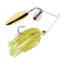 Berkley Power Blade Standard Colorado/Willow Spinnerbait, 1/4oz, White Chartreuse/Silver + Gold, 1570482